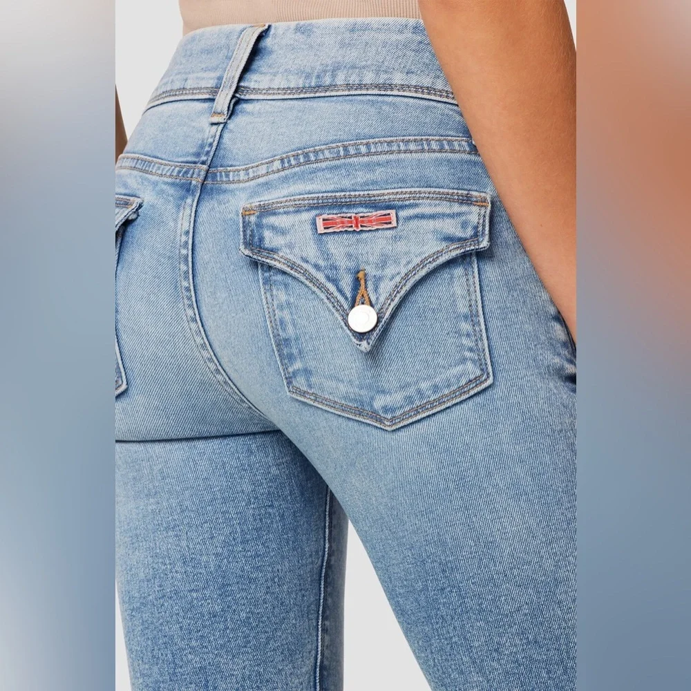 HUDSON Jeans Beth Low to Mid-Rise Baby Bootcut Petite Motion Blue Women Size 25 - Picture 8 of 17